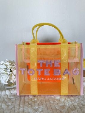 Marc Jacobs The Tote Bag - Yellow, Orange & Pink Transparent Tote